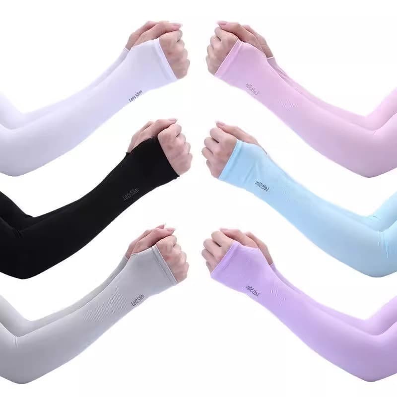 Wholesale Cool Ice Sleeves Summer Ice Silk UV Protection Sun Protection Sleeves Unisex Cycling Sleeves Students Korean Style