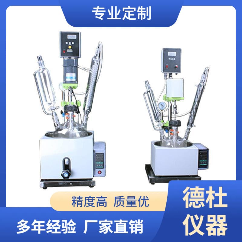 JQ-1-5L Single-Layer Glass Reactor