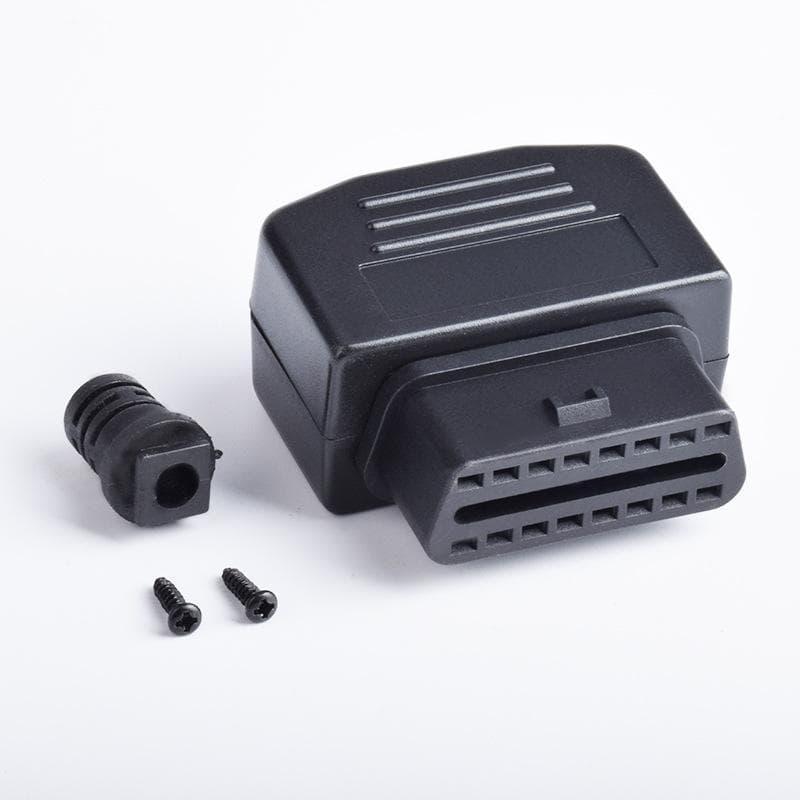 Automotive OBD2 female diagnostic interface OBD plug OBD2 shell-mounted rear outlet