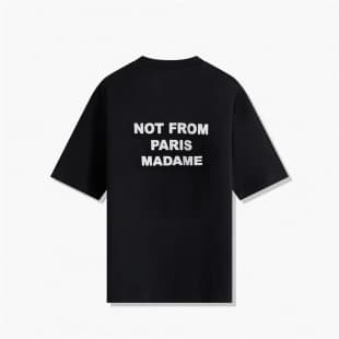 European Size T-Shirt Paris 2025 Cotton Summer Short Sleeve Tee Slogan Not Black European Size