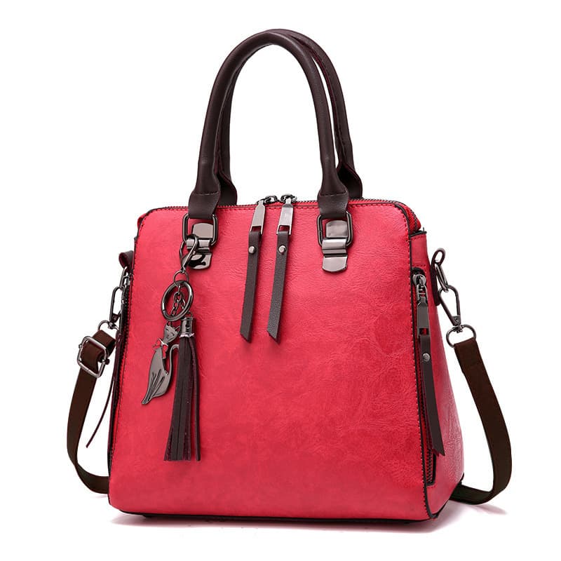 Leather Fashion Handbag Brand Women's Bag Wholesale Dubai Women's Bag Vintage Leather Bag