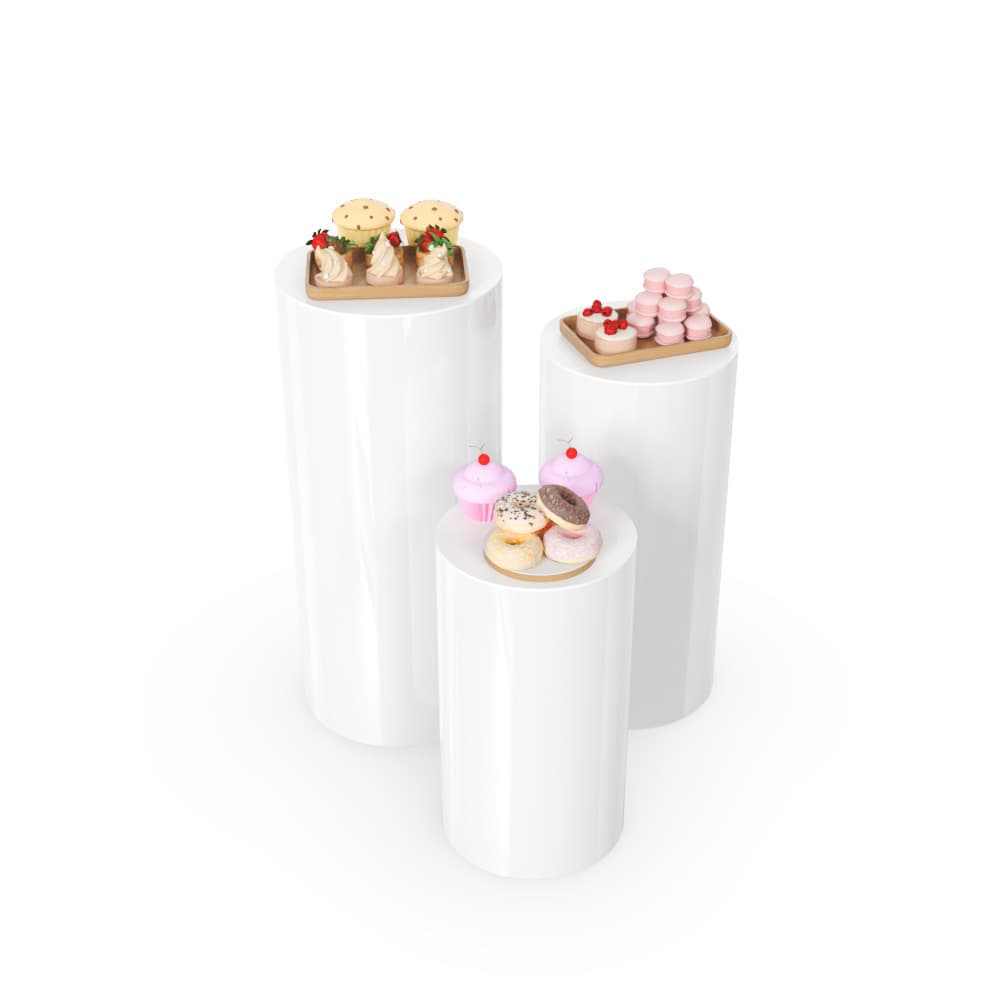 Acrylic transparent dessert table, cake cylinder base stand, wedding birthday party decoration display rack