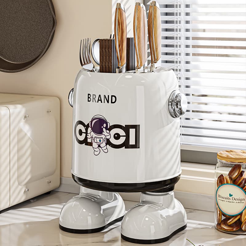 Home Knife Rack Storage Shelf Kitchen Bowl, Chopsticks, Spoon, and Knife Integrated Organizer Multifunctional Tableware Draining Chopstick Holder