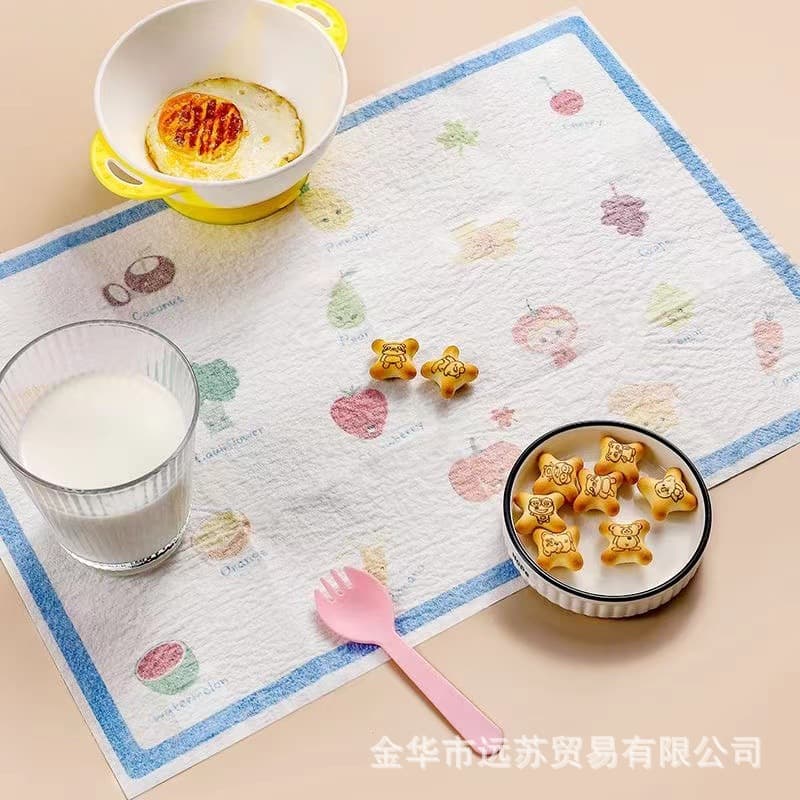Disposable Placemats for Babies Outings, Absorbent Table Mats, Children's Oil-Proof, Portable Eating Mats Wholesale