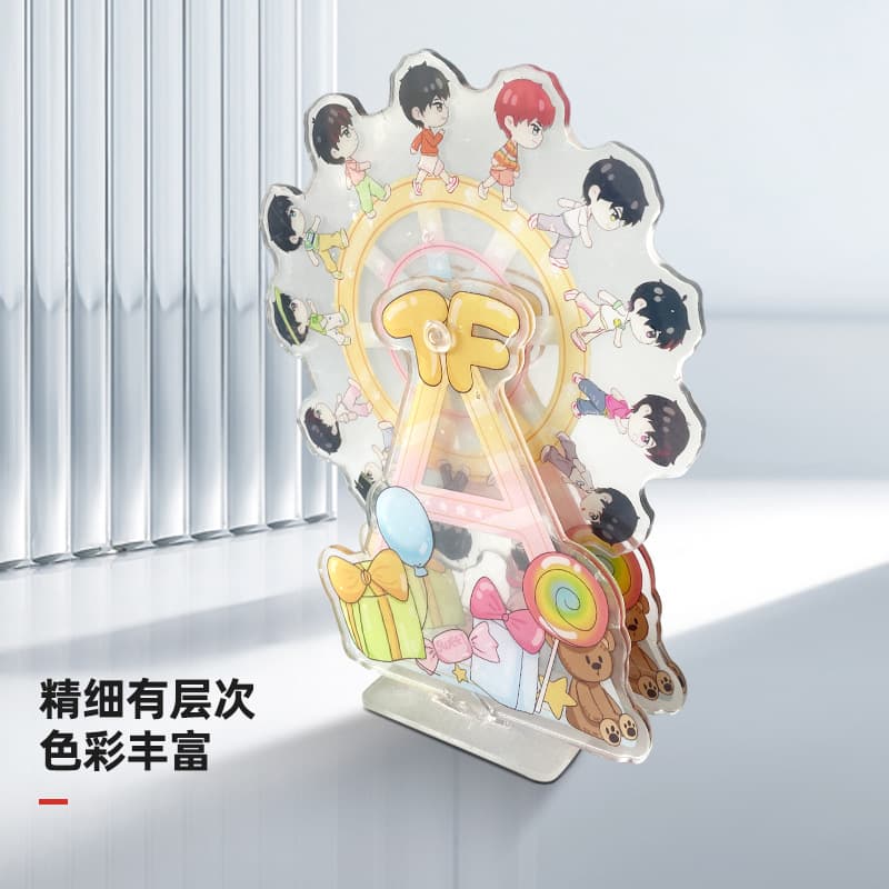 Acrylic Product Creative Desktop Stand Ornament Acrylic Fridge Magnet Keychain Factory Customization from Provided Designs