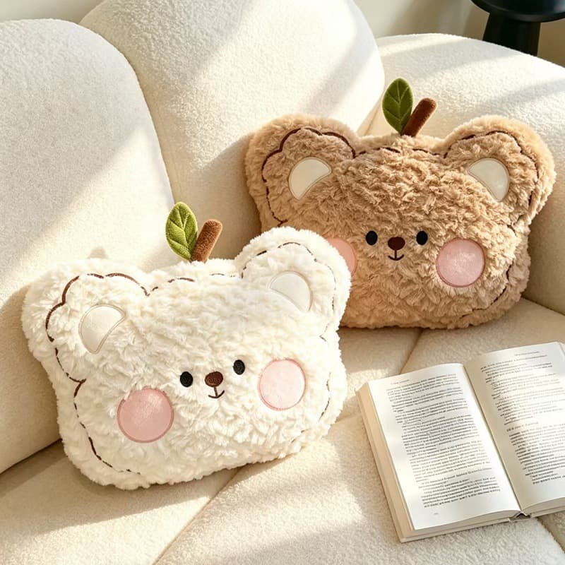 Teddy Bear Plush Pillow Stuffed Toy Soft Sleep Bear Cute Doll Waist Cushion Chair Pad Childlike Fun Gift