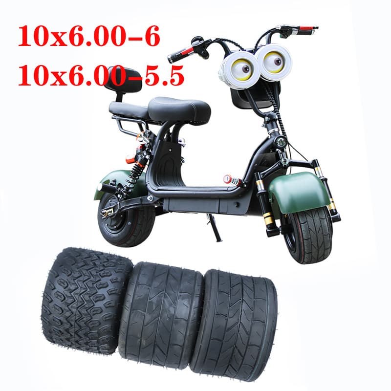 Mini Harley electric vehicle tire 10x6.00-5.5 tubeless tire 10x6.00-6 inner tube outer tire egg egg cart tire