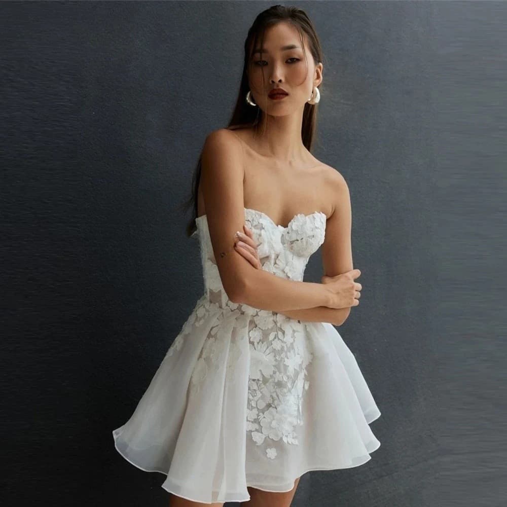 Women's Party Wedding Evening Dress Short Elegant Gown Graduation Dress New Arrival 2026 New Model Manufacturer