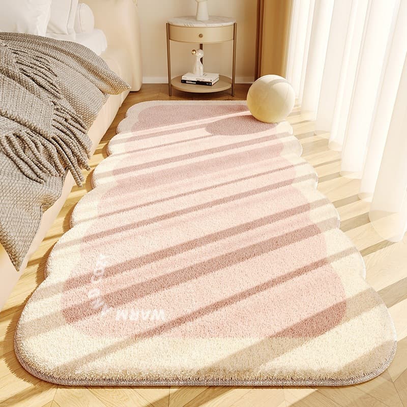 Ins style fresh imitation cashmere carpet bedroom skin-friendly wear-resistant bedside blanket living room easy-care sofa blanket coffee table mat
