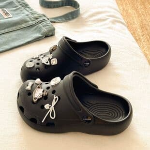 [Breathable & Comfortable] Saturn Square Cat Fashion Versatile Clog Sandals Outdoor Comfortable Lightweight EVA Clog Slides