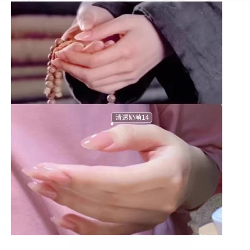 2026 New Trend Transparent Nude Gel Polish Ice-Translucent Elegant Color White Water Nail Gel