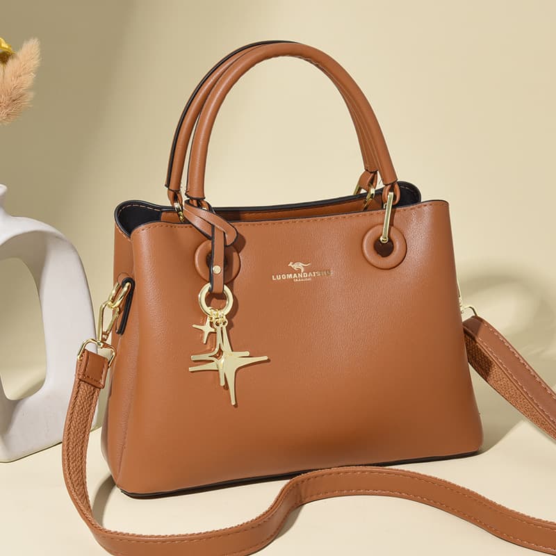 Cross-Border Fashion Handbag, Middle-Aged Women's Bag, New Classic Tote Shoulder Bag, Textured Export Women's Bag, Cross-Border Bags