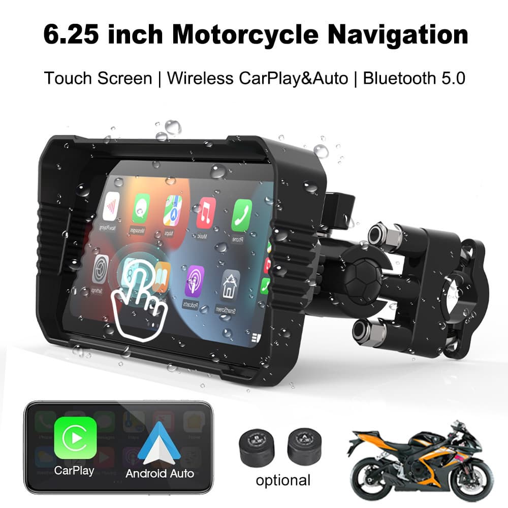 Waterproof Motorcycle Riding Recorder HD Camera with WiFi, GPS Navigation, Night Vision