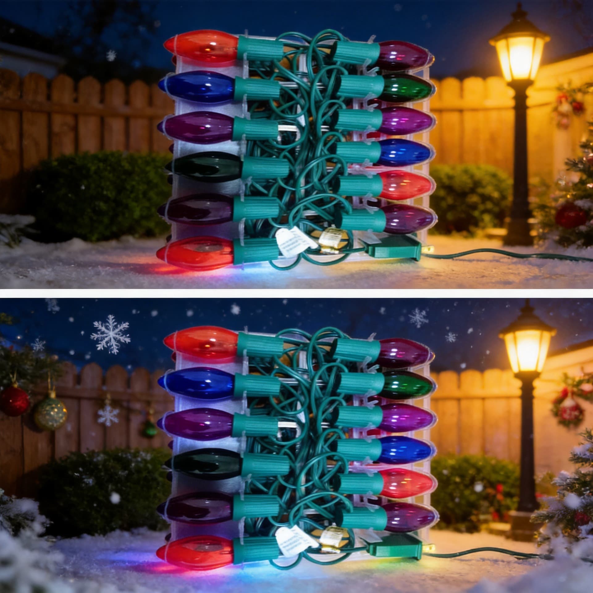 Manufacturers supply C7 color tungsten lamp American standard E12 garden lamp Christmas Festival incandescent bulb decorative candle bulb