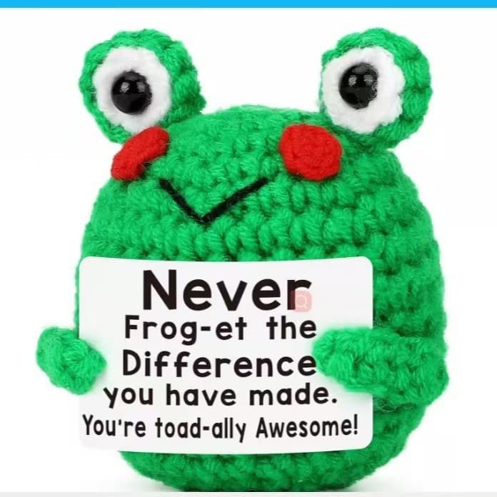 New cross-border wool crocheted positive energy positive animal series handmade finished desktop ornaments dolls