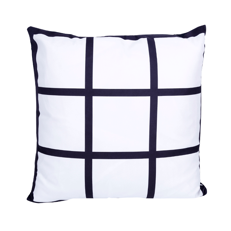 Heat Transfer Blank Grid Series Short Plush Pillowcase Sofa Cushion Cover Nine-grid Series Thermal Sublimation Home Decor