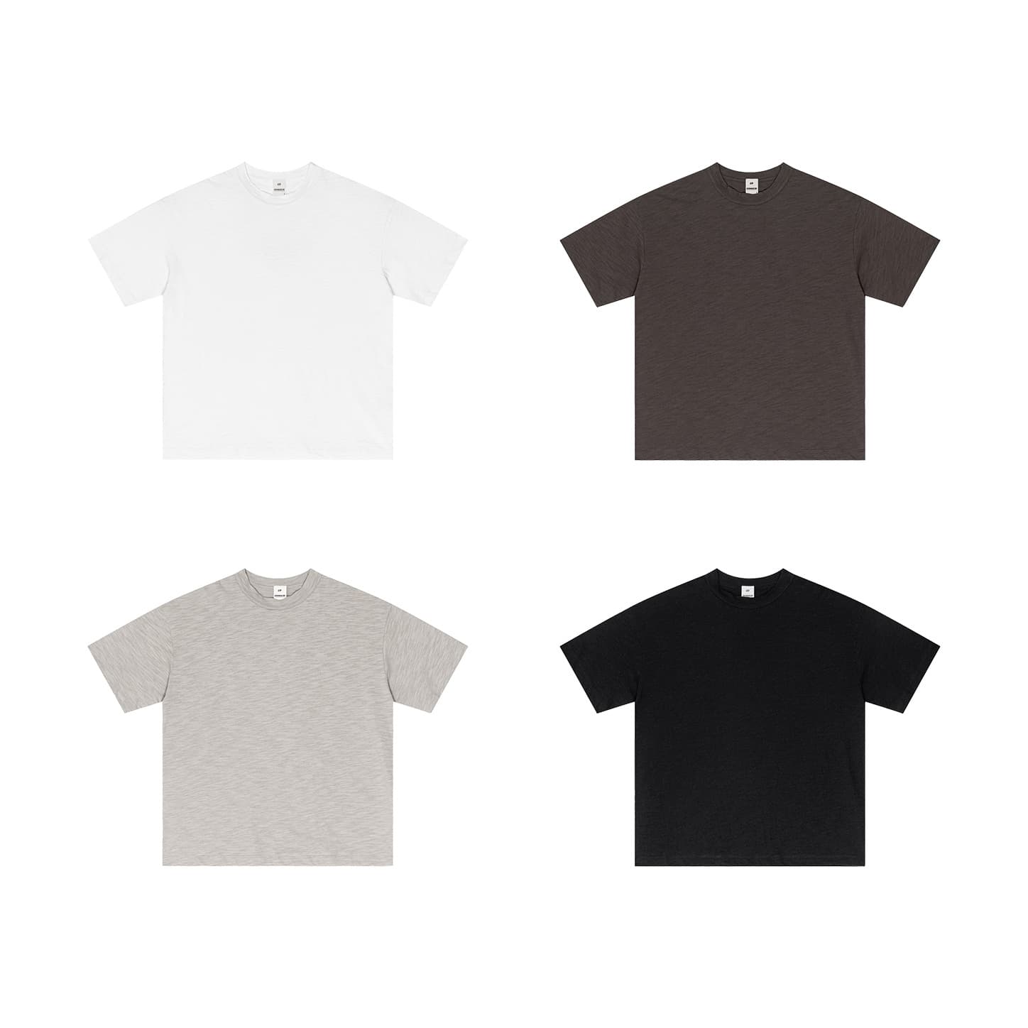 BK|Bamboo Cotton Pure Cotton Men's 190g Basic T-Shirt Solid Color American Style Short Sleeve Youth Loose Streetwear T-Shirt
