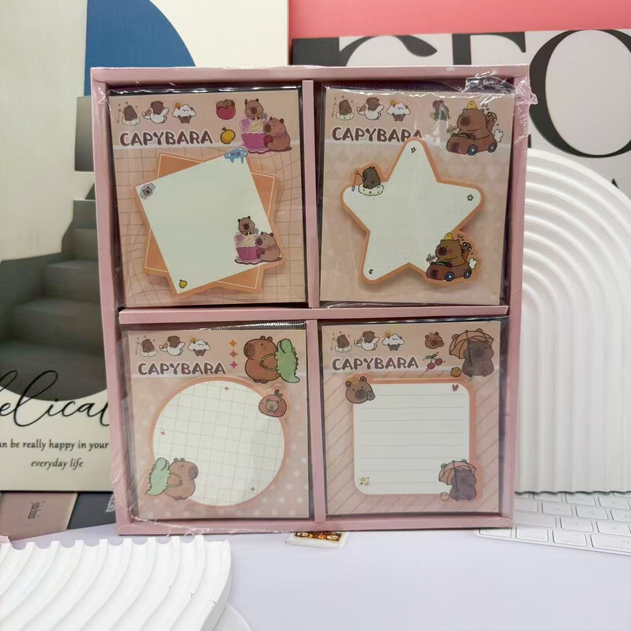 New Cartoon Memo Pad High-Aesthetic Minimalist Note Paper Memo Sheets Student Journal Decoration Plain