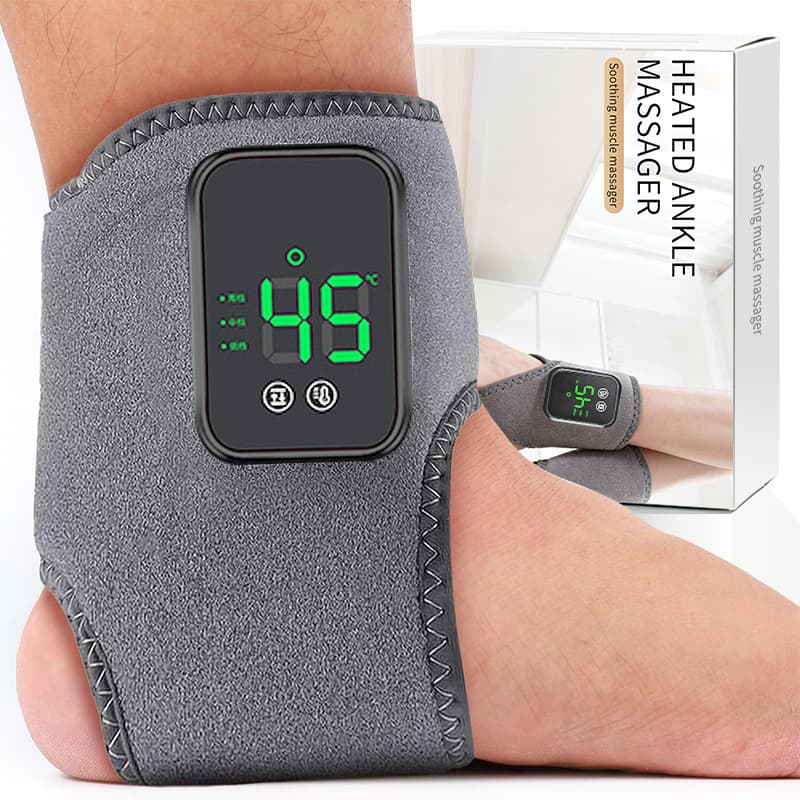 Cross-border Hot-Selling Electric Heating Ankle Support Home Use Heating Vibration Foot Massage Ankle Sprain Protection In Stock