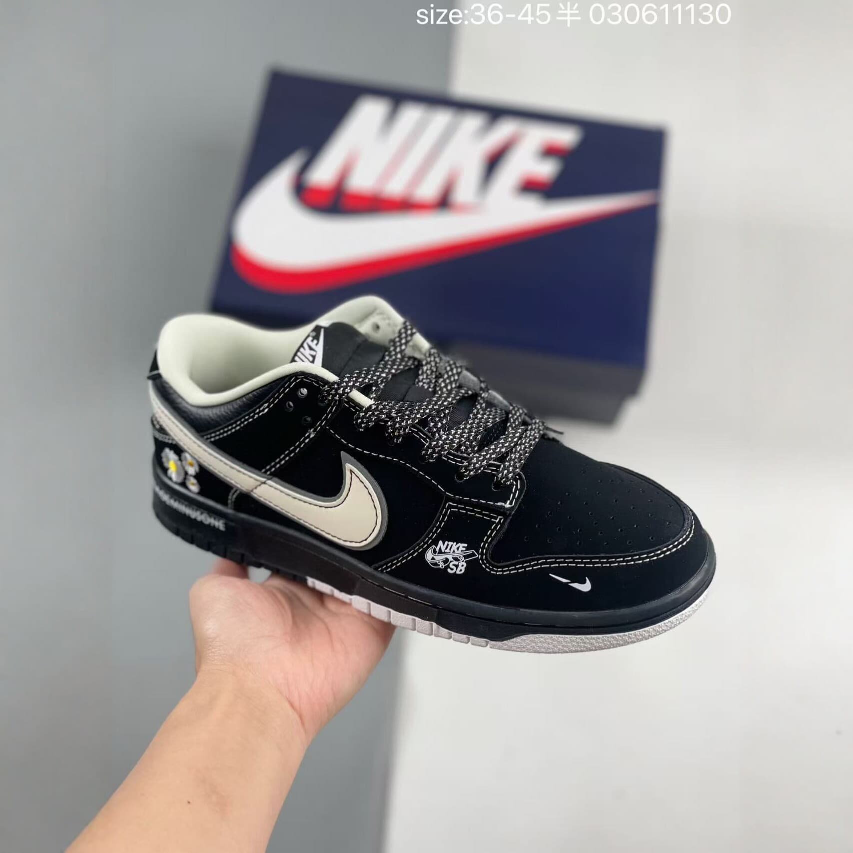 Pure original DUNK joint NFT skate shoes Year of the Snake limited skate shoes AJ Stussy 2025 LOGO men's and women's casual shoes