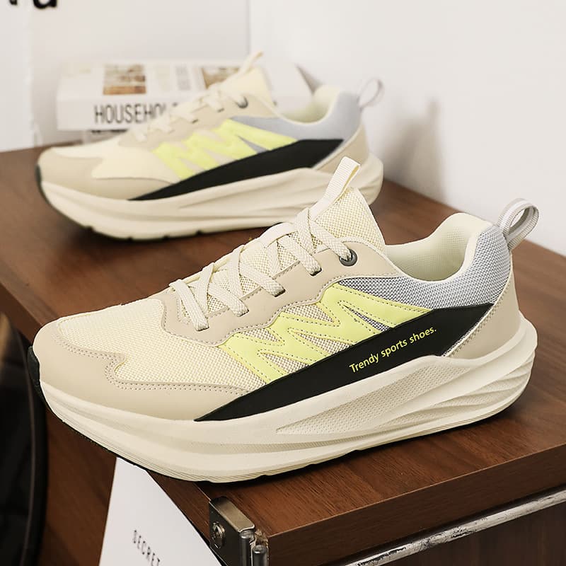 Extra Wide Running Shoes for Men, Wide Feet, Large Size, Round Toe, Outdoor Thick Sole, Cushioned Mesh Sports Shoes