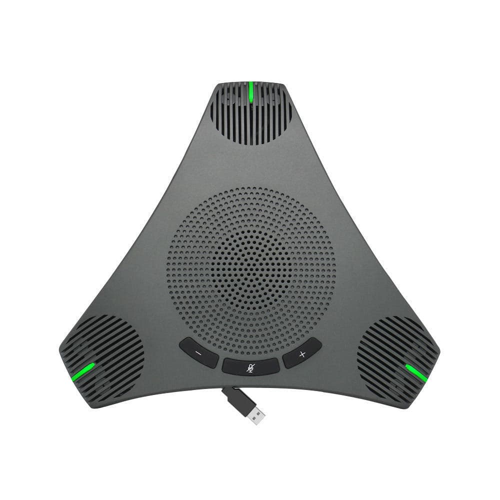 Remote Video Conference Microphone, USB Plug-and-Play Wired Array Omnidirectional Mic with 8-Meter Pickup Range