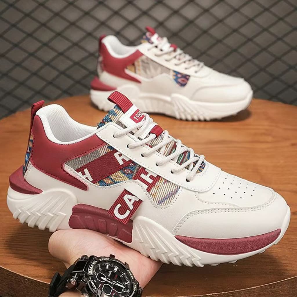Men's Dad Shoes 2026 White Sneakers Teen Running Sports Versatile Teen Boys Shoes Summer Breathable