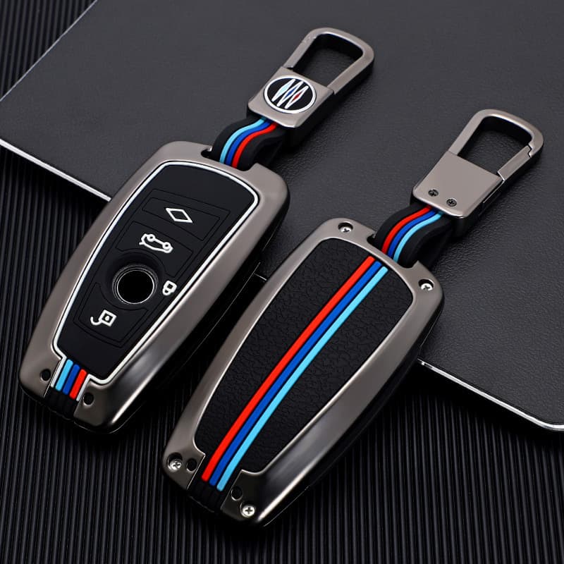 For BMW Key Case 3 Series X5 525 320li 7 Series Full Metal Key Case Cover