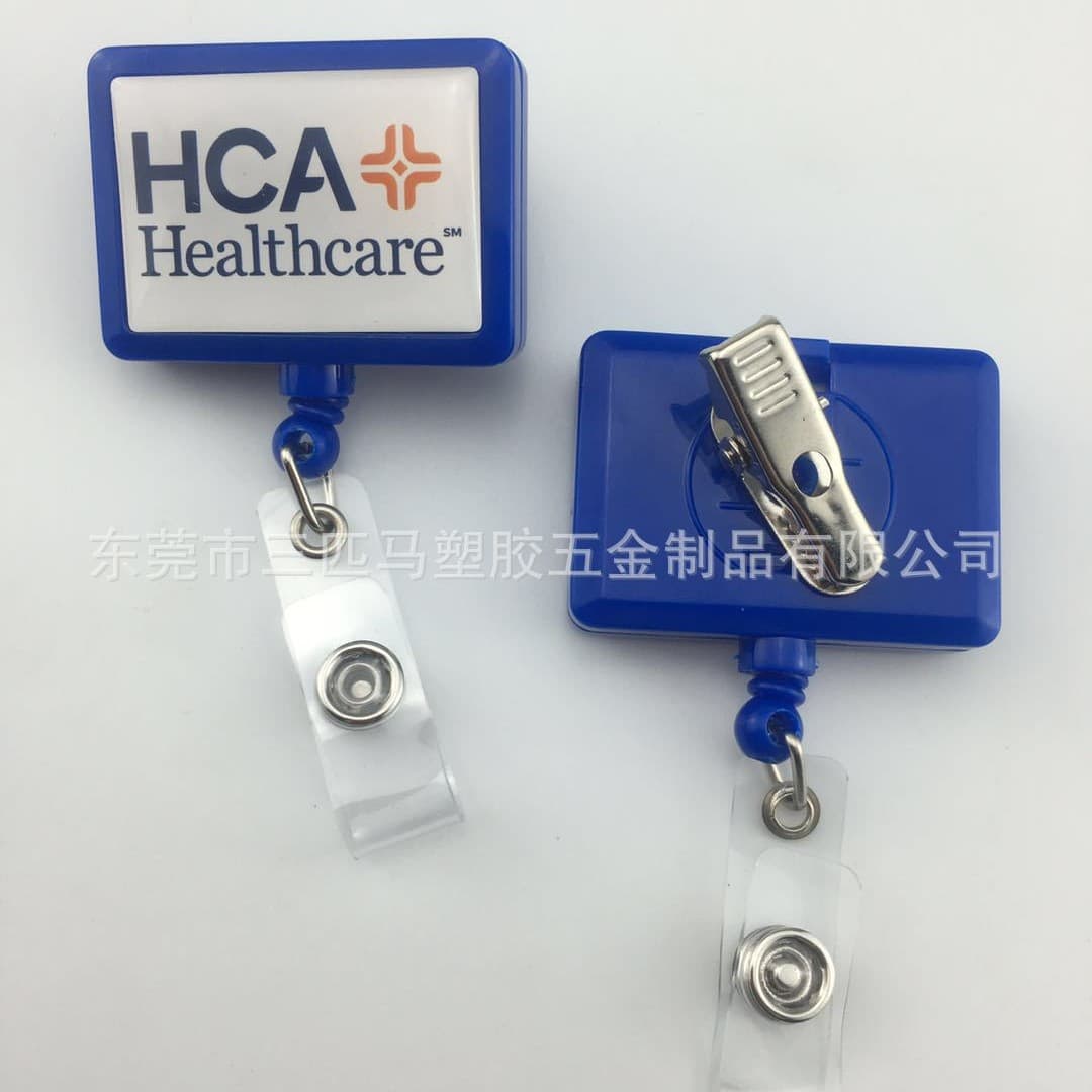 Supply rectangular rotating pull-tab pull-tab buckle retractable buckle student card sleeve bus card