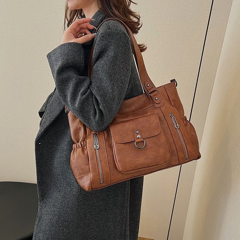 Crossbody Bag for Women, Versatile Tote, Premium Large Capacity Fall/Winter Shoulder Bag, Simple Portable Underarm Bag