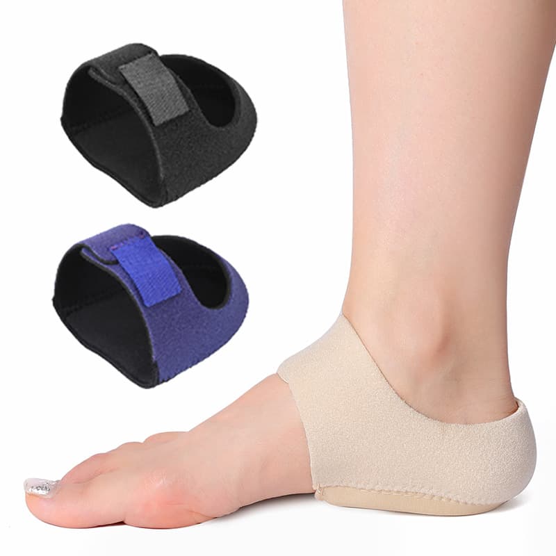 Silicone heel sleeves, heel pads, shock-absorbing pads, sock sleeves, gel protective sleeves, men's and women's foot Velcro shock-absorbing pads