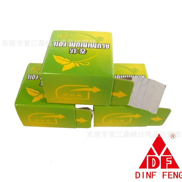 Star-patterned foil box, thickened pull-out aluminum foil for beauty, hair care, and barbecue, wholesale