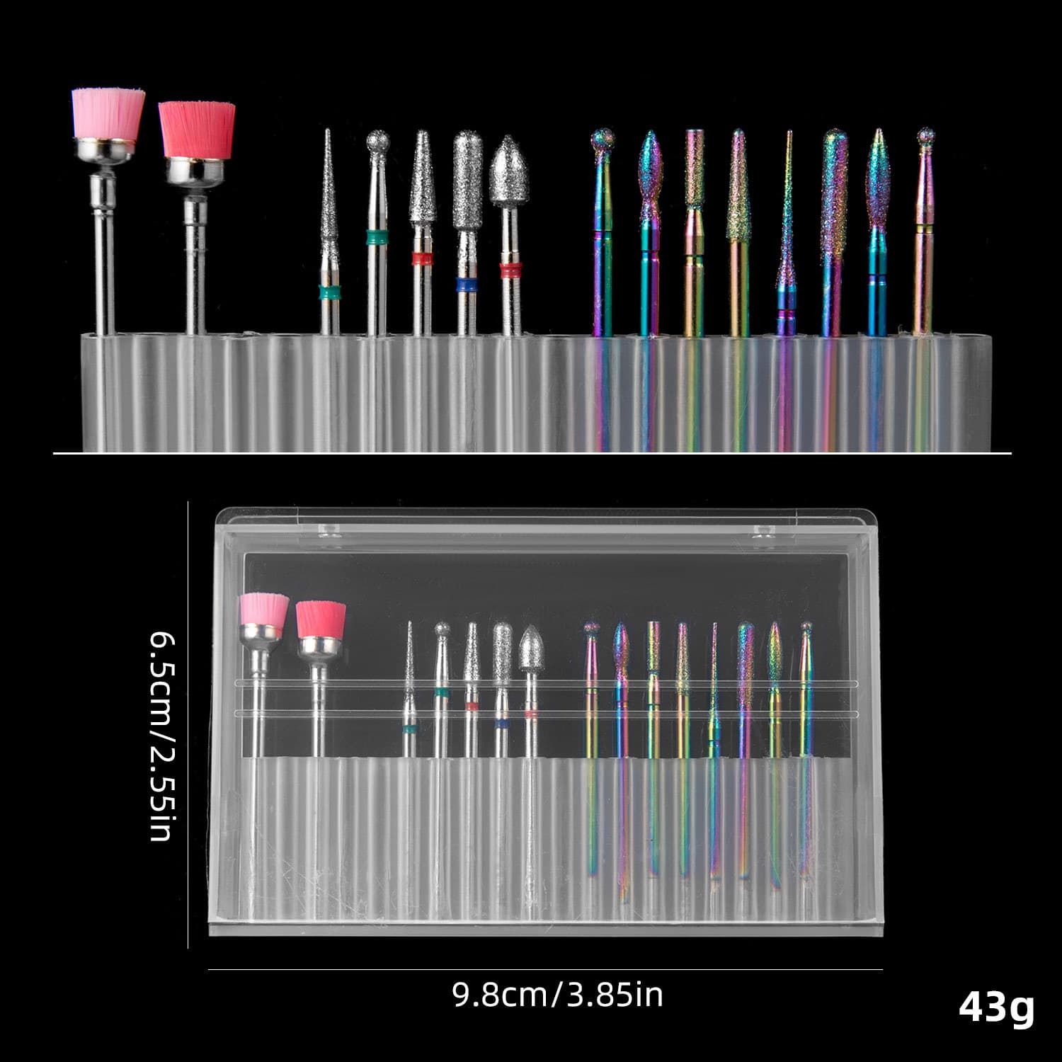 Nail Tungsten Steel Ceramic Drill Bit for Cuticle Removal, Dead Skin Removal, and Polishing, Electric Nail Drill Bit Alloy Diamond Bur