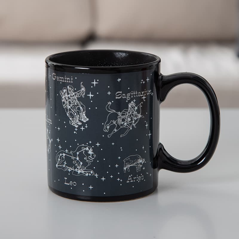 Thermochromic Ceramic Mug Creative Gift Water Cup Zodiac Magic Mug Coffee Cup Printed