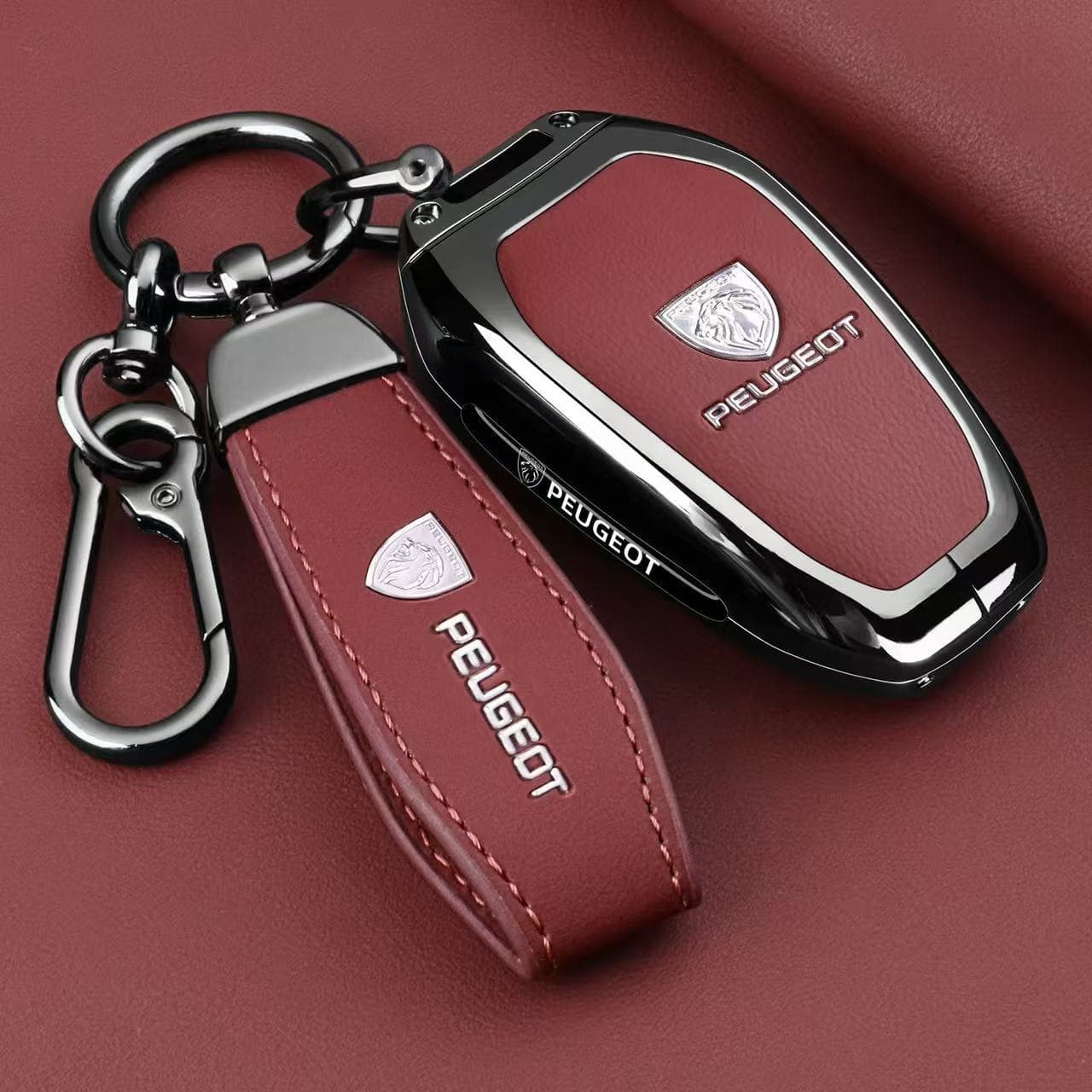 Compatible with Peugeot 508 Key Case Cover 408/408X/508L Shell 4008/5008 Car Peugeot Bag 301 Clip 308