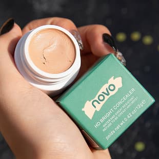 NOVO5373 High-Coverage Concealer for Women - Covers Spots, Sweat-Proof, Non-Caking, Long-Lasting, Covers Acne Scars and Dark Circles