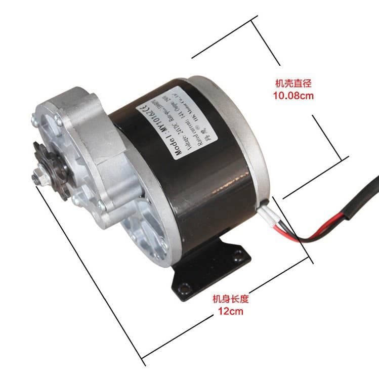 Electric vehicle amusement equipment agricultural machinery DC permanent magnet brushed reduction motor 12V24V36V250W