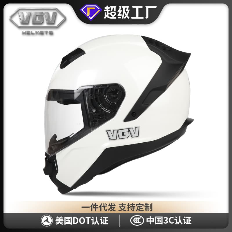 Custom Electric Motorcycle Helmet 3C Certified Helmet Men's Cool DOT Winter Motorcycle Full Face Helmet Bluetooth All-Season
