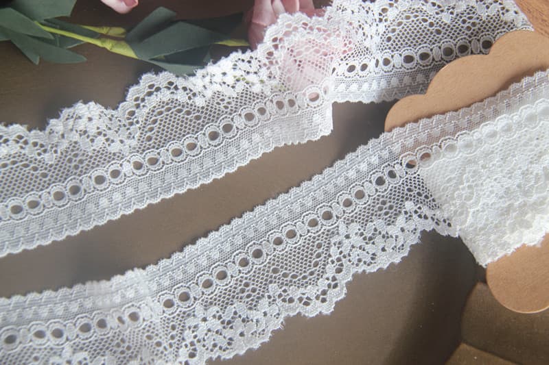 Wholesale Ready-Made Handmade DIY Garment Accessories Embroidered Lace/Taiwan Trim Tulle Embroidered Lace Trim Width 5cm