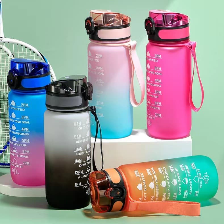 Amazon Hot-Selling Pop-Up Lid Tritan Space Cup Fitness Sports Kettle High-Aesthetic Portable Direct Drink Lid Water Bottle