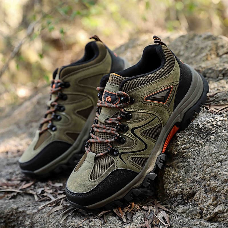 Cross-border Wholesale Hiking Outdoor Shoes 2025 New Season Four-Season Hiking Shoes Low-top Walking Shoes Large Size 47