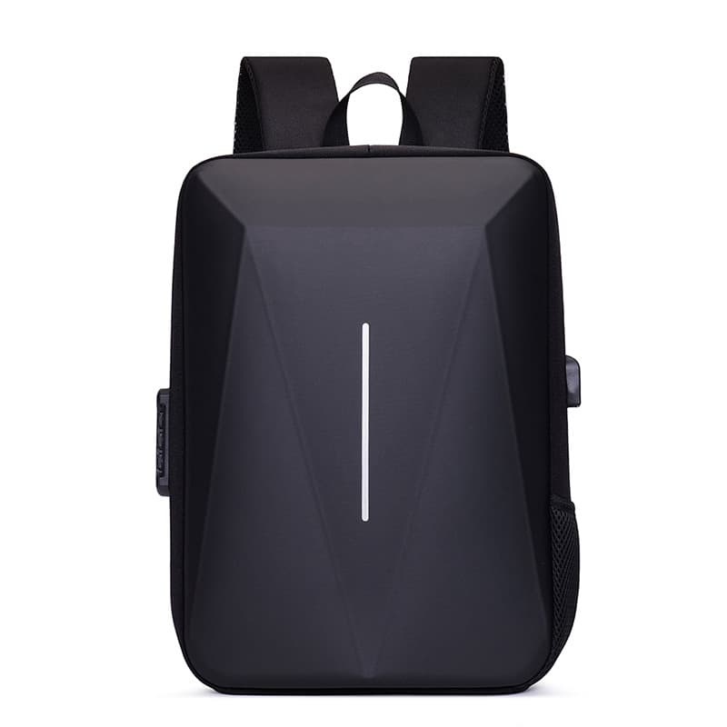 Molded Hard Shell Laptop Backpack for Men, Fashionable High School and College Student Bookbag, Structured British Business Backpack, Custom Print