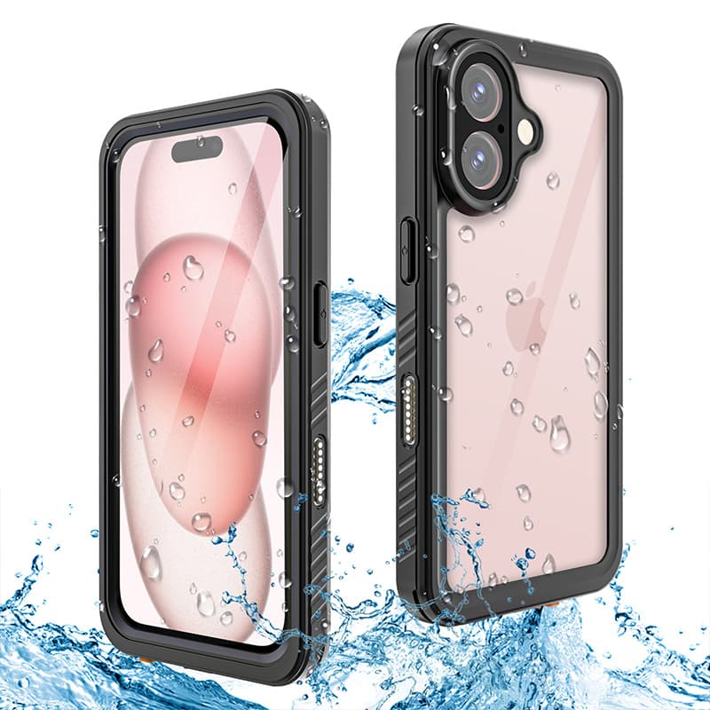 Waterproof Phone Case Compatible with iPhone 16, iPhone 17e, Outdoor Shockproof for 15, 14 Pro Max, Sealed Protective Cover for 13