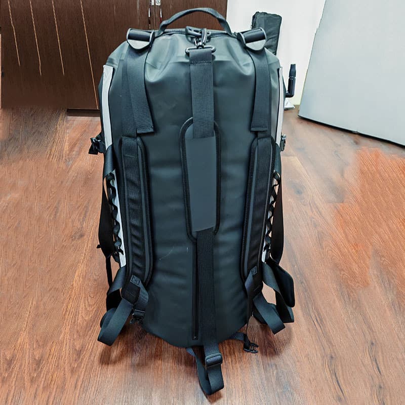 Large-capacity fire trolley bag, portable, diagonal hanging, trinity bottom with pulleys, waterproof travel bag