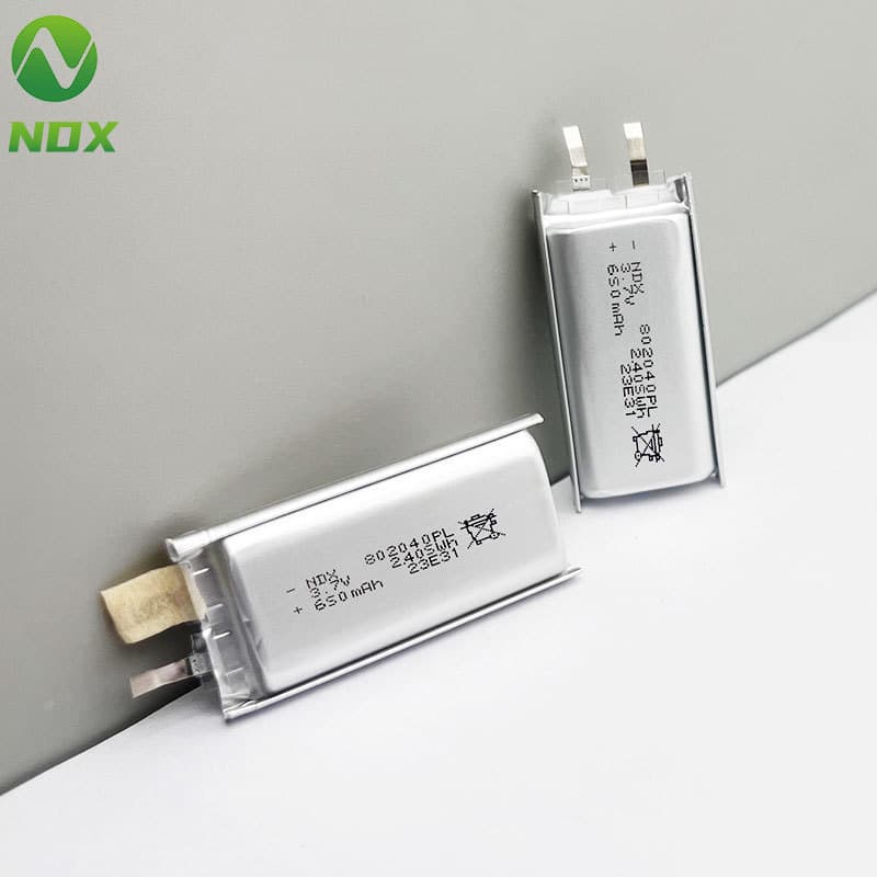 3.7V Polymer Lithium Battery Factory Direct 802040 for Humidifier Facial Smart Massager 650mAh