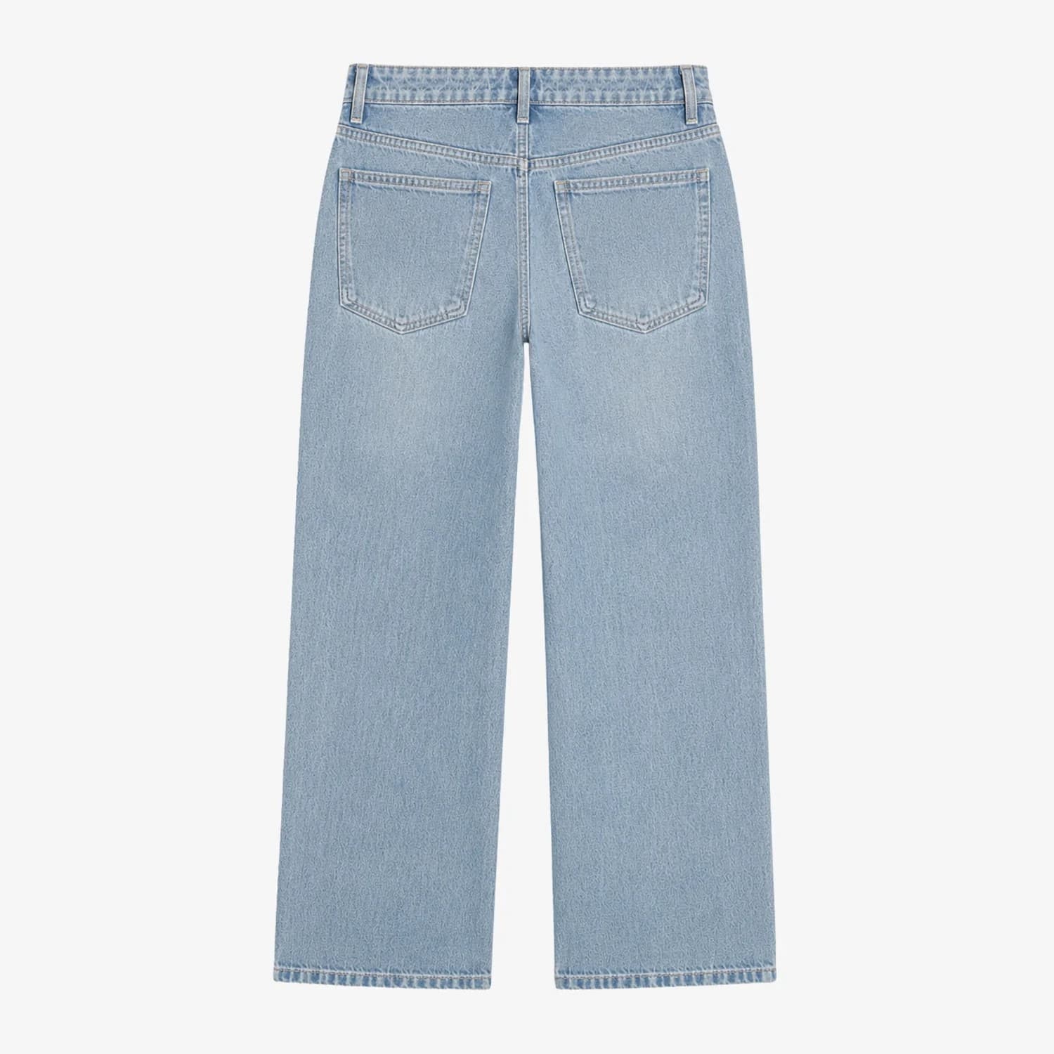 Cross-border Europe and America Rhinestone Wing Wide-leg Jeans for Women, Light Wash High-waist Straight-leg Pants, Heavy Rhinestone Long Pants
