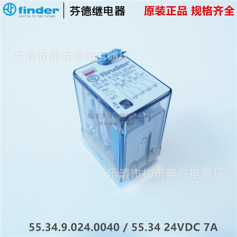 Original Finder Relay 55.34.9.024.0040 / 55.34 24VDC 7A 14-pin