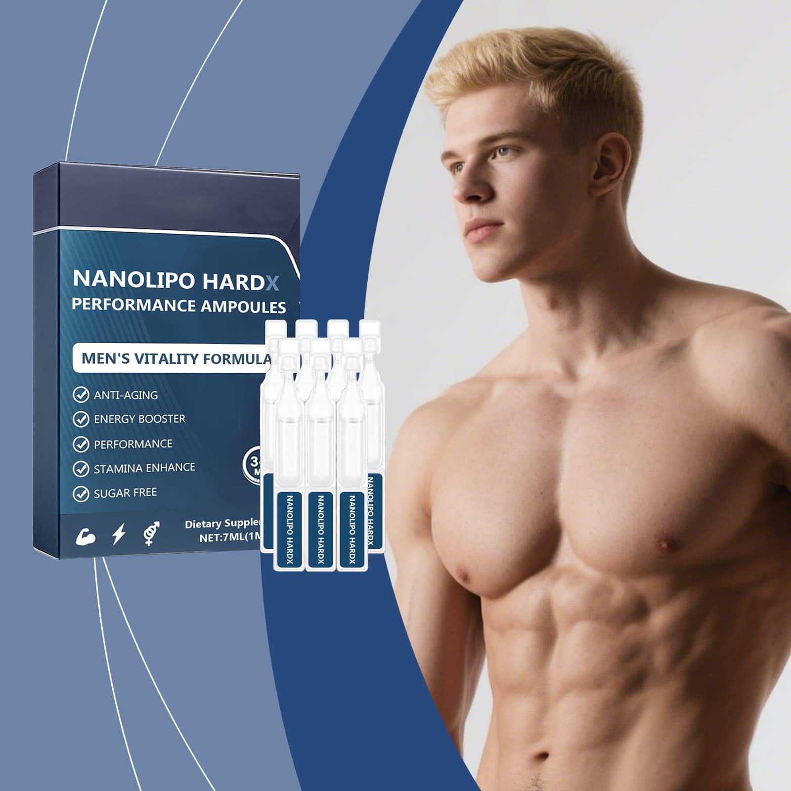 Men's Care Drops Gentle Nourishment Vitality Boost Energy Daily Dietary Supplement