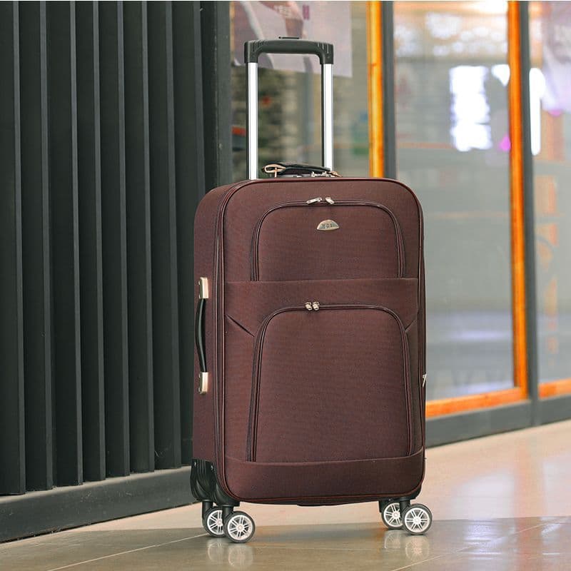 Oxford Fabric Business Luggage 20-inch Trolley Case Password Suitcase 24-inch Travel Bag Unisex 360-Degree Swivel Wheels 28-inch