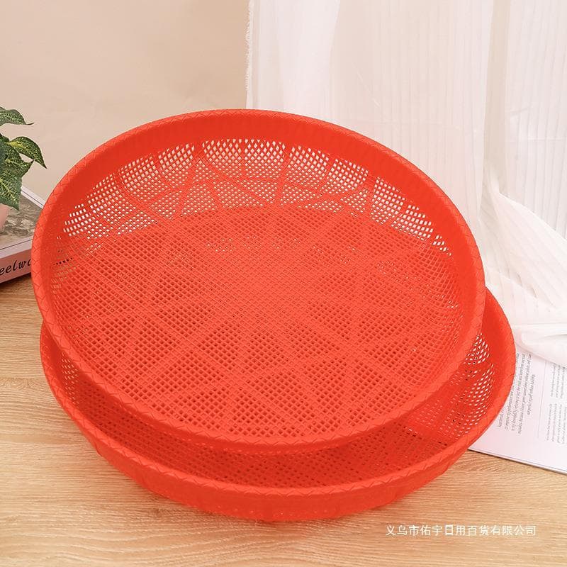 48cm Plastic Grain Sieve Household Sieve Dustpan Flour Sieve Sand Gardening Soil Sieve Grain Filter Sieve Wholesale